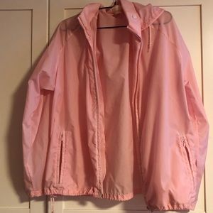 Baby pink windbreaker